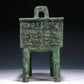 A Wonderful Bronze 'Animal Mask' Ritual Food Vessel, Ding, With Inscriptions