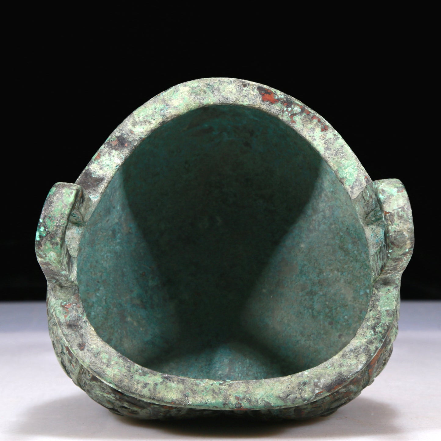 A Wonderful Bronze  'Animal Mask' Tripod Censer With Inscriptions