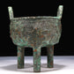A Wonderful Bronze  'Animal Mask' Tripod Censer With Inscriptions