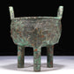 A Wonderful Bronze  'Animal Mask' Tripod Censer With Inscriptions