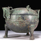 A Wonderful Bronze Tripod Censer And Cover