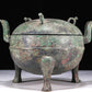 A Wonderful Bronze Tripod Censer And Cover