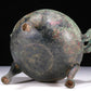 A Wonderful Bronze Tripod Censer And Cover