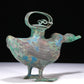 A Wonderful Bronze Duck-Form Ewer
