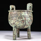 A Wonderful Bronze 'Animal Mask' Tripod Censer With Inscriptions