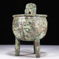 A Wonderful Bronze 'Animal Mask' Tripod Censer With Inscriptions