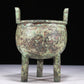 A Wonderful Bronze 'Animal Mask' Tripod Censer With Inscriptions