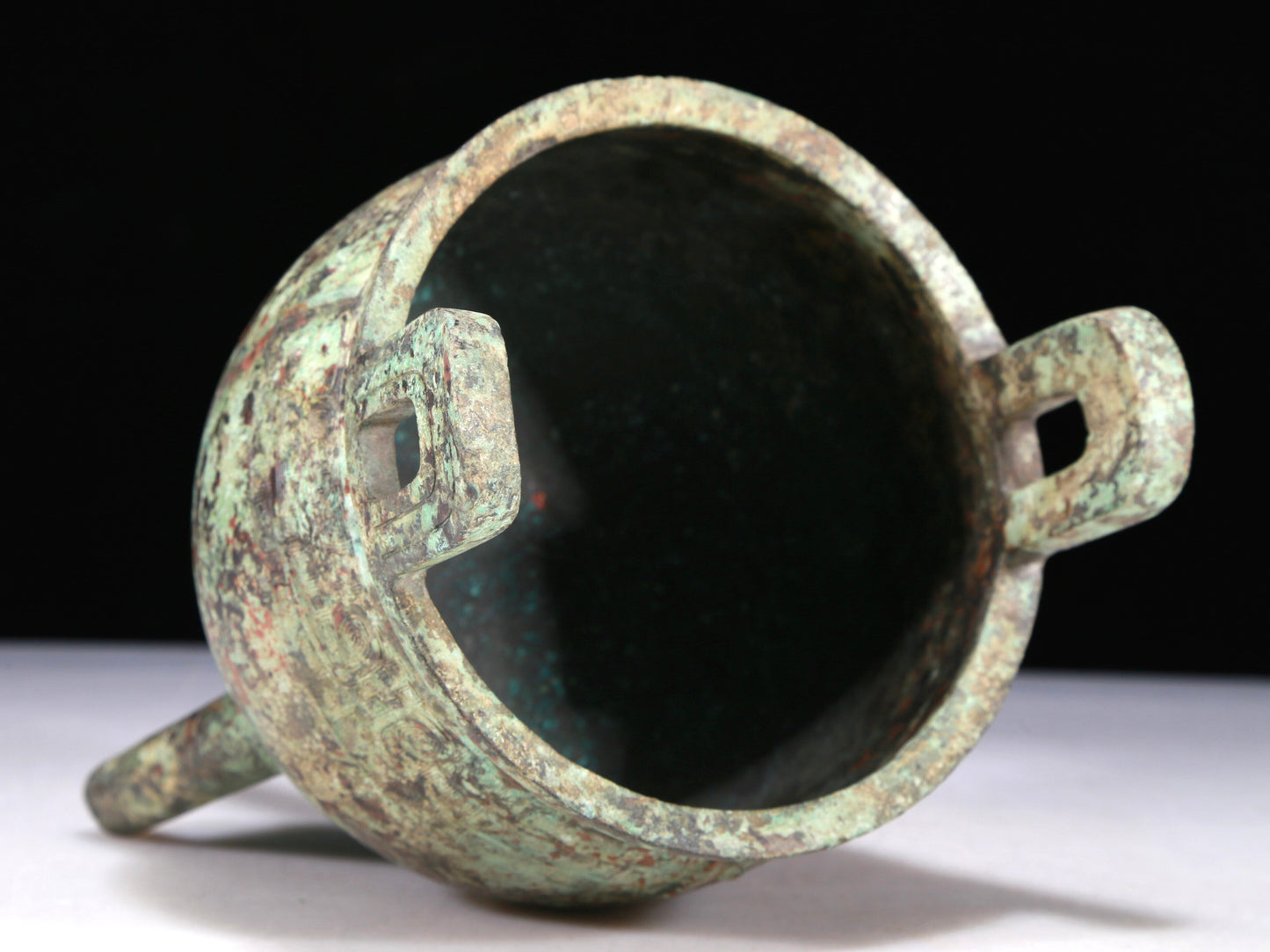 A Wonderful Bronze 'Animal Mask' Tripod Censer With Inscriptions