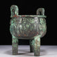 A Wonderful Bronze 'Animal Mask' Tripod Censer With Inscriptions