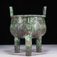 A Wonderful Bronze 'Animal Mask' Tripod Censer With Inscriptions