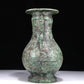 A Wonderful Bronze Dragon-Handled Vase And Cover