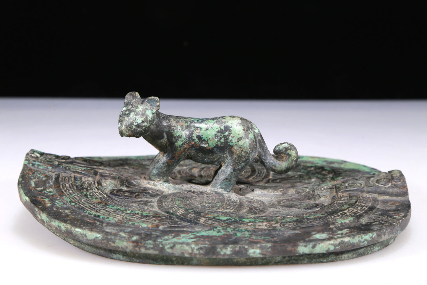 A Wonderful Bronze 'Auspicious Beast' Tripod Censer And Cover With Inscriptions