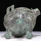A Wonderful Bronze 'Auspicious Beast' Tripod Censer And Cover With Inscriptions