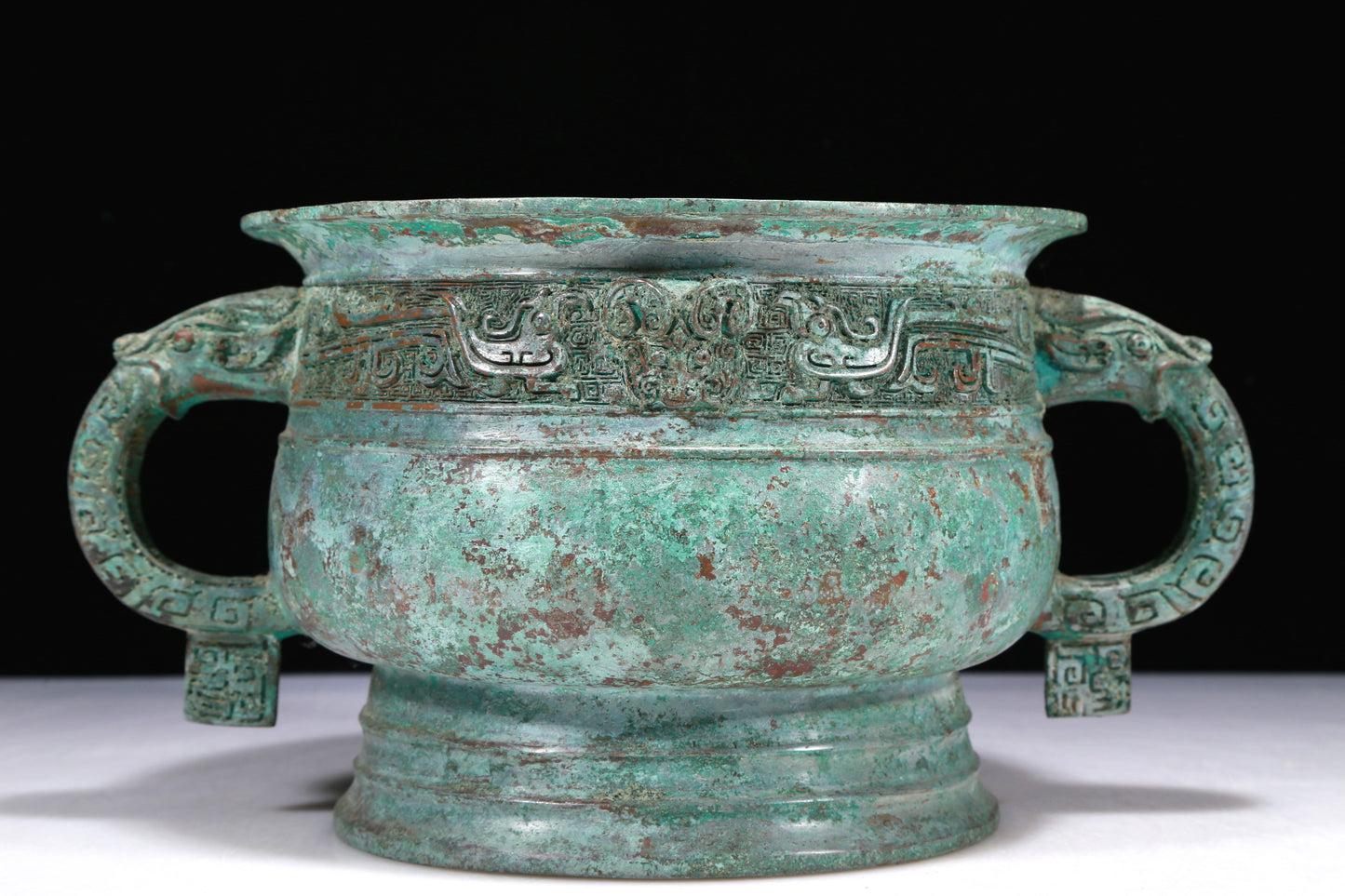 A Wonderful Bronze Beast-Handled Censer