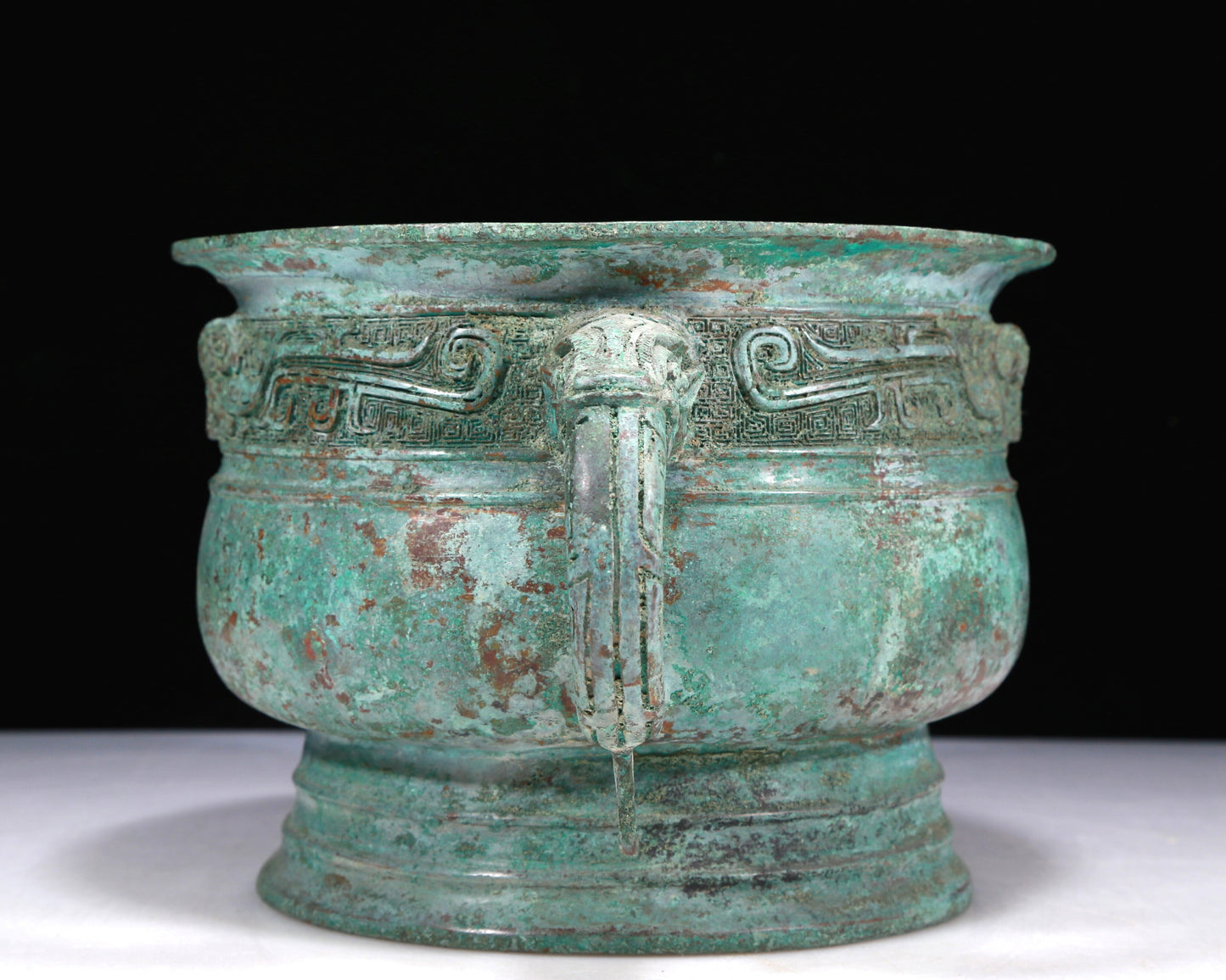 A Wonderful Bronze Beast-Handled Censer