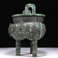 A Wonderful Bronze 'Animal Mask' Tripod Censer With Inscriptions
