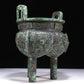 A Wonderful Bronze 'Animal Mask' Tripod Censer With Inscriptions
