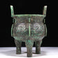 A Wonderful Bronze 'Animal Mask' Tripod Censer With Inscriptions