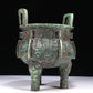 A Wonderful Bronze 'Animal Mask' Tripod Censer With Inscriptions