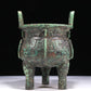 A Wonderful Bronze 'Animal Mask' Tripod Censer With Inscriptions