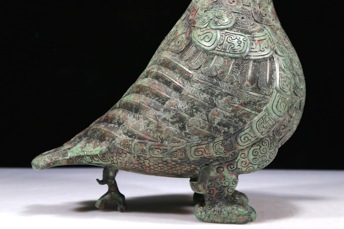 A Wonderful Bronze Auspicious Beast-Form Jar
