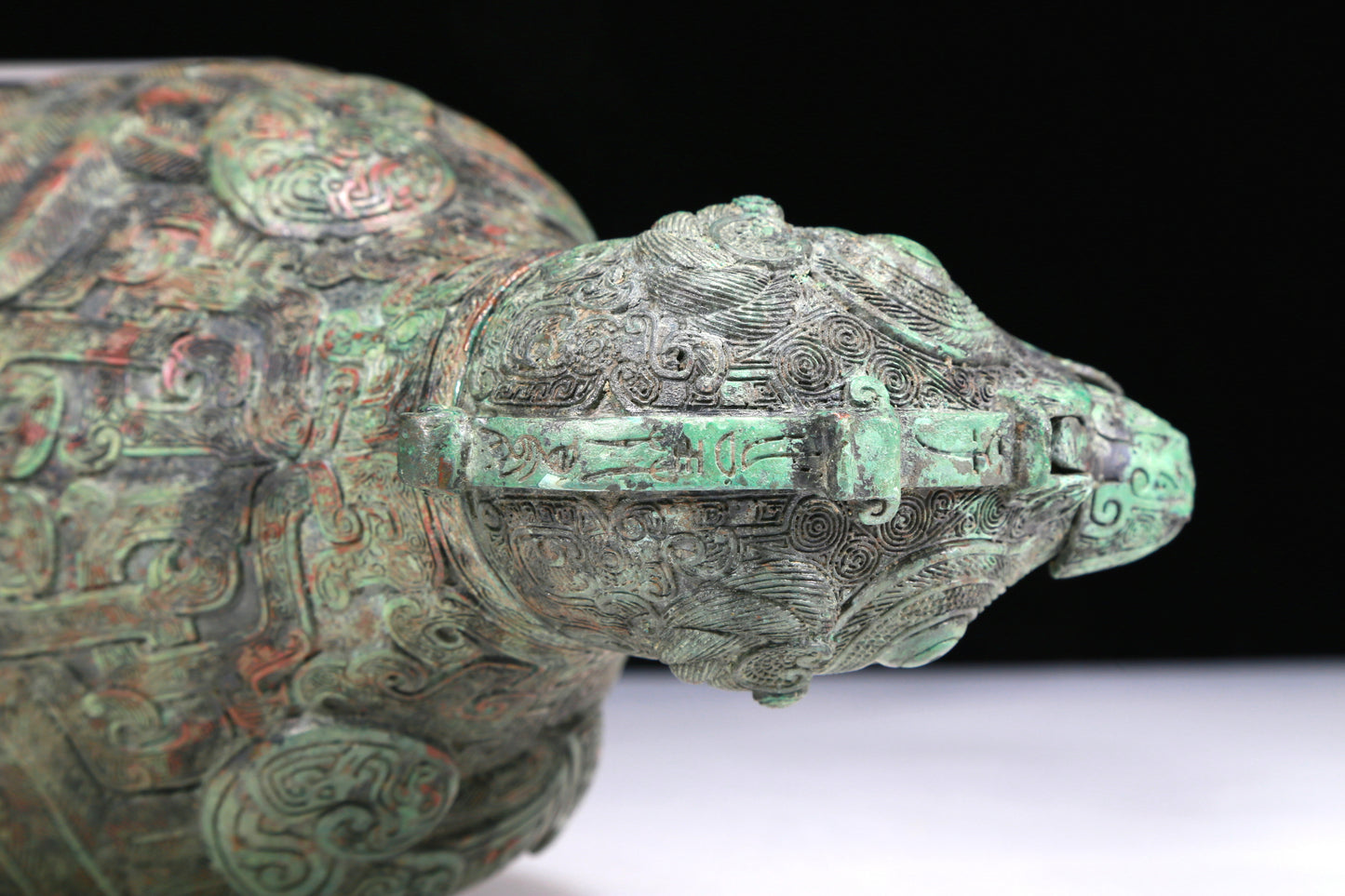 A Wonderful Bronze Auspicious Beast-Form Jar