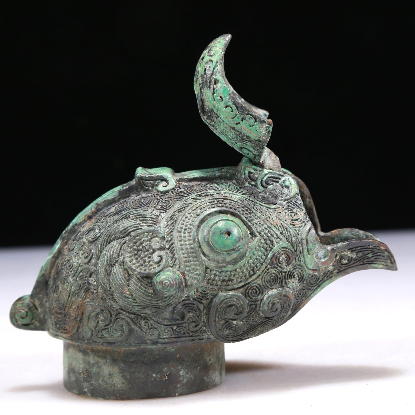 A Wonderful Bronze Auspicious Beast-Form Jar