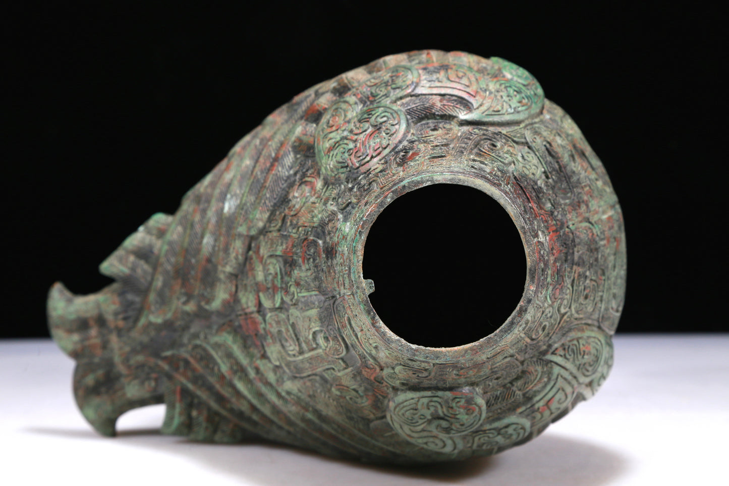 A Wonderful Bronze Auspicious Beast-Form Jar