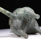 A Wonderful Bronze 'Auspicious Beast' Tripod Ewer