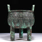 A Wonderful Bronze 'Animal Mask' Tripod Censer With Inscriptions