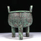 A Wonderful Bronze 'Animal Mask' Tripod Censer With Inscriptions