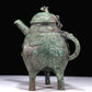 An Excellent Bronze 'Animal Mask' Tripod Ewer