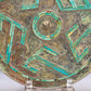 An Archaic Circular Bronze Turquoise& Gold& Silver-Inlaid 'Auspicious Beast' Mirror