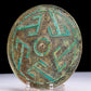 An Archaic Circular Bronze Turquoise& Gold& Silver-Inlaid 'Auspicious Beast' Mirror