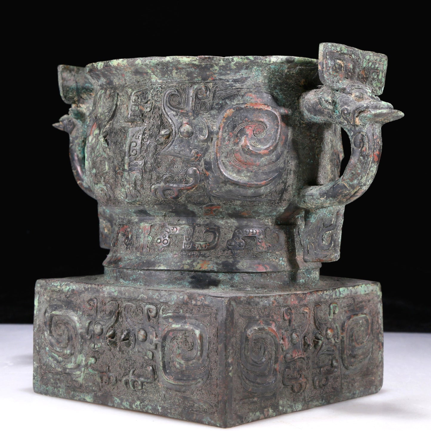 An Excellent Bronze 'Auspicious Beast' Censer With Inscriptions