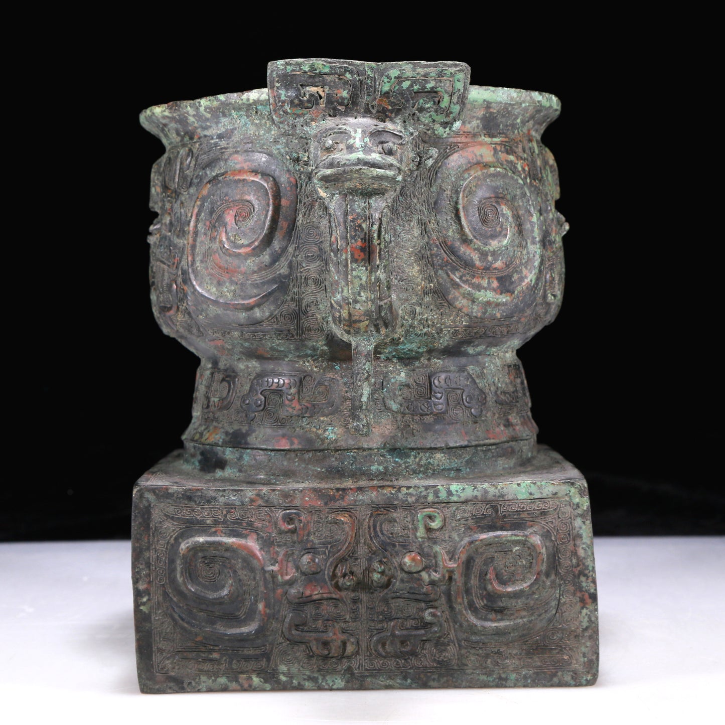 An Excellent Bronze 'Auspicious Beast' Censer With Inscriptions