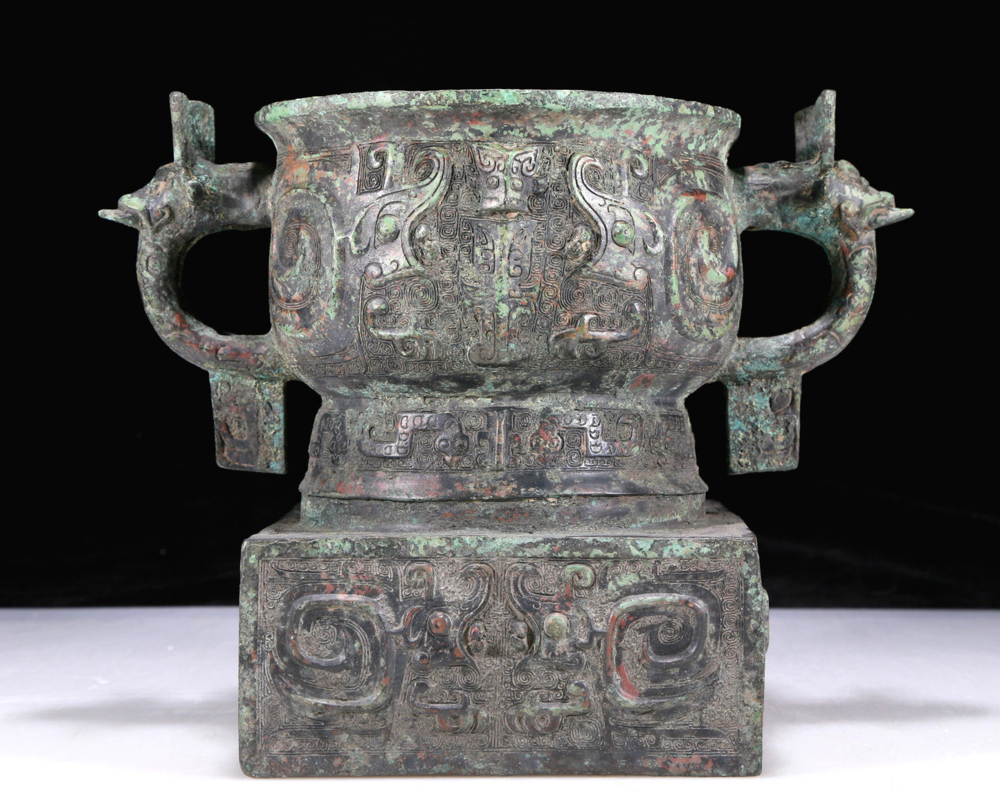 An Excellent Bronze 'Auspicious Beast' Censer With Inscriptions