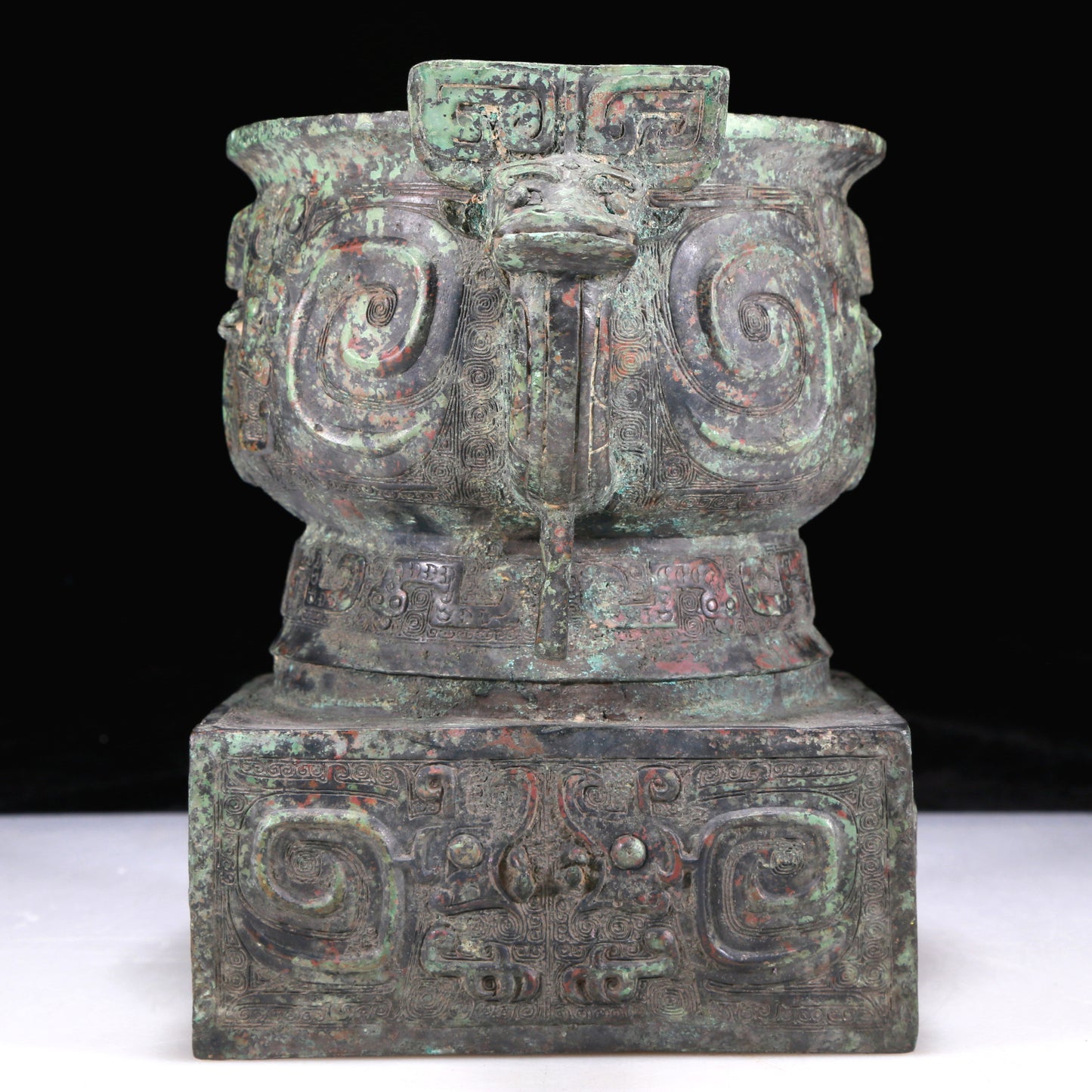 An Excellent Bronze 'Auspicious Beast' Censer With Inscriptions