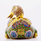 Pair of cloisonné duck ornaments