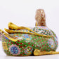 Pair of cloisonné duck ornaments