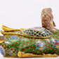 Pair of cloisonné duck ornaments