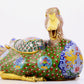 Pair of cloisonné duck ornaments