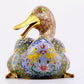 Pair of cloisonné duck ornaments