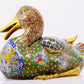 Pair of cloisonné duck ornaments