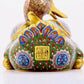 Pair of cloisonné duck ornaments