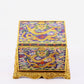 A cloisonné auspicious cloud and dragon pattern box