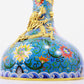 A cloisonné and dragon vase