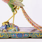 A pair of cloisonné phoenix ornaments