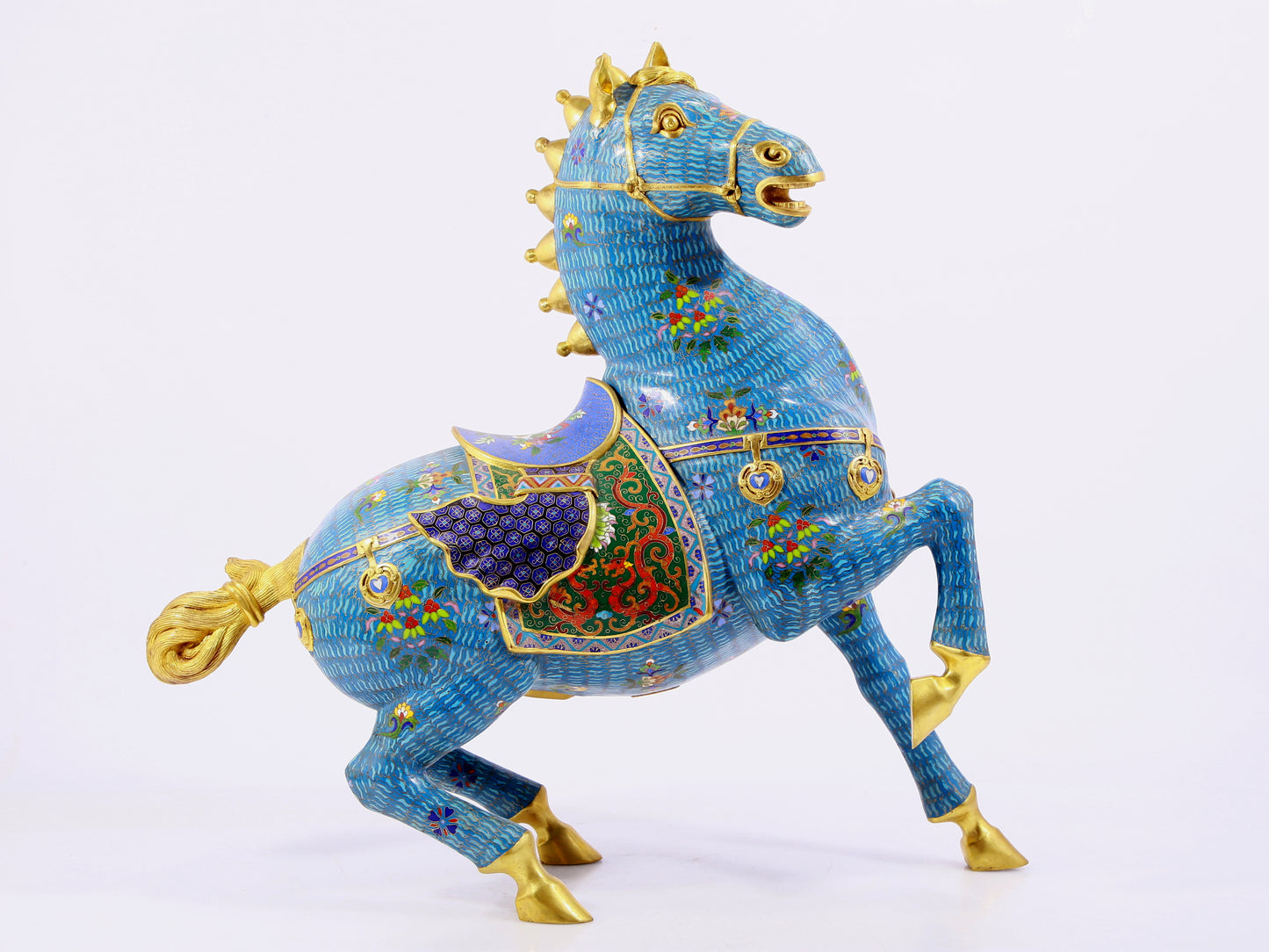 A cloisonné horse ornament