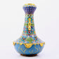 A pair of cloisonné butterfly and flower pattern amphora